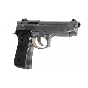 Страйкбольный пистолет Beretta M92S, металл, хром, Gen 2 (WE) Full Auto 